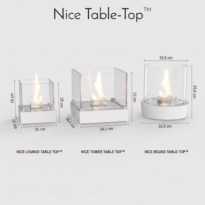 DECOFLAME Nice Lounge Table-Top – Bioethanol Tischfeuer