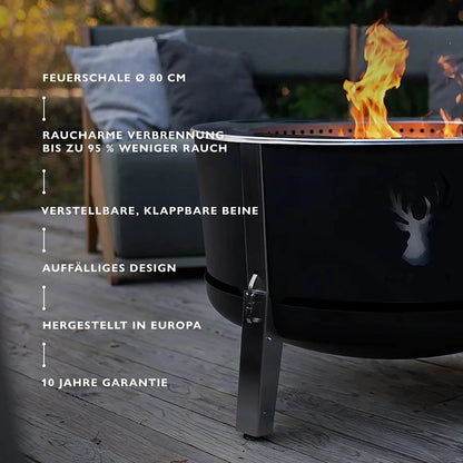 MASURIA WILD Alpha 800 – raucharme Feuerschale 80 cm