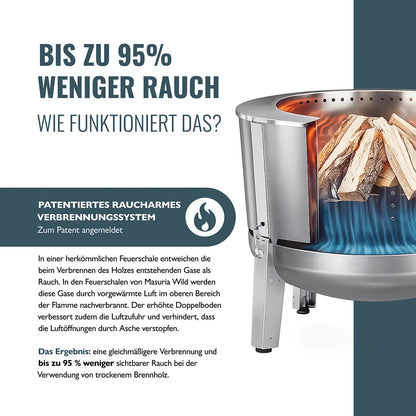 MASURIA WILD Alpha 800 – raucharme Feuerschale 80 cm