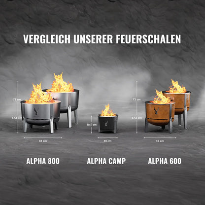MASURIA WILD – raucharme Feuerschale in 40, 60 und 80 cm