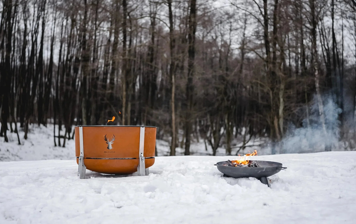 Alpha 800 Garden Kit | Rauchfreies Feuerstellen-Set für den Garten – Corten