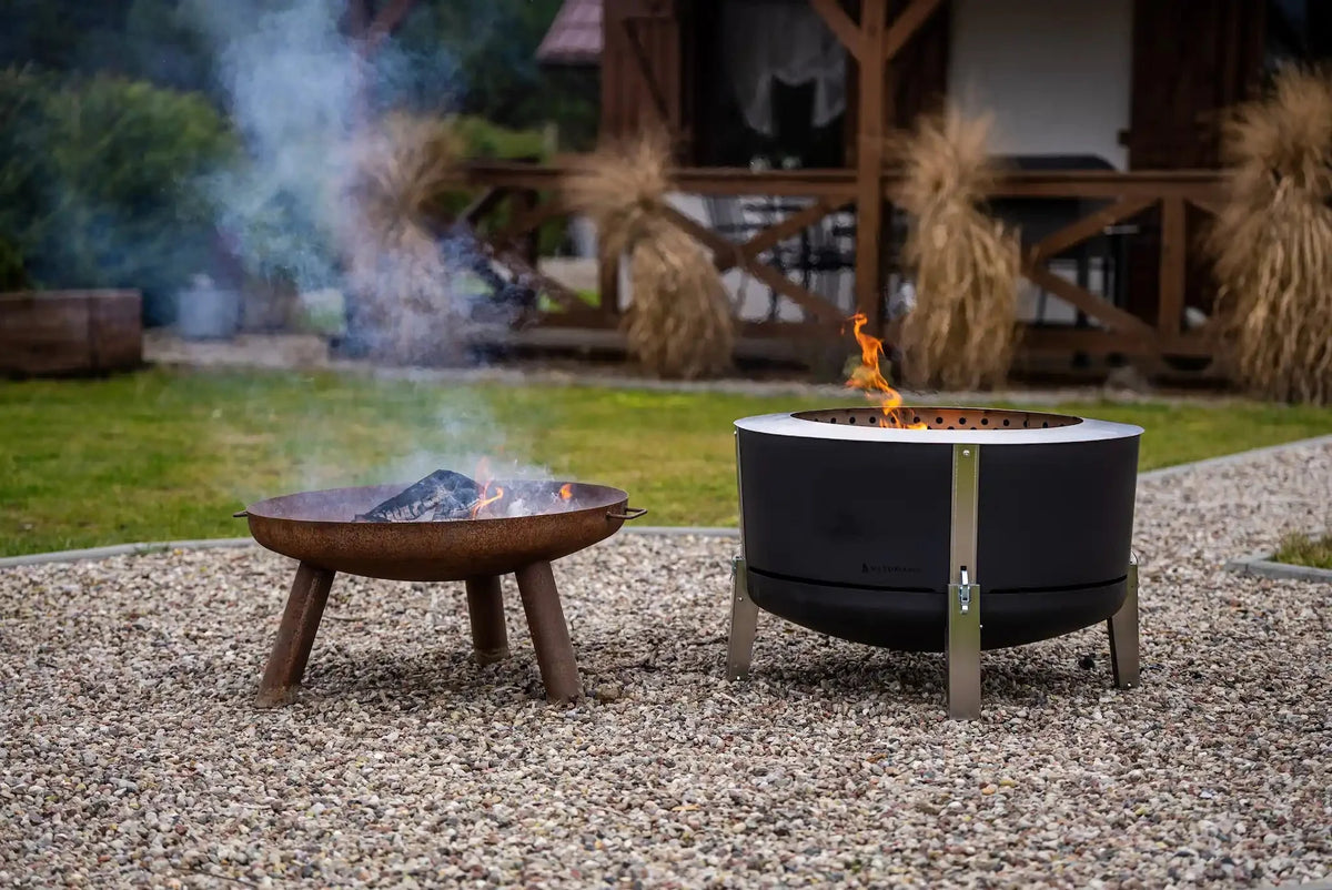 Alpha 800 Garden Kit | Rauchfreies Feuerstellen-Set für den Garten – Schwarz