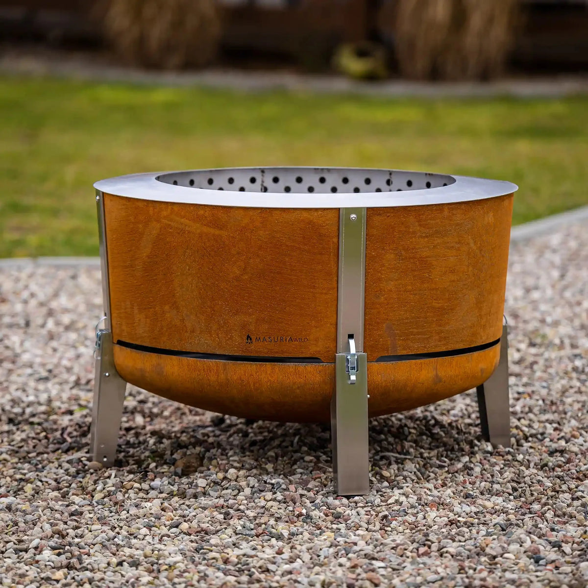 Alpha 800 Garden Kit | Rauchfreies Feuerstellen-Set für den Garten – Corten