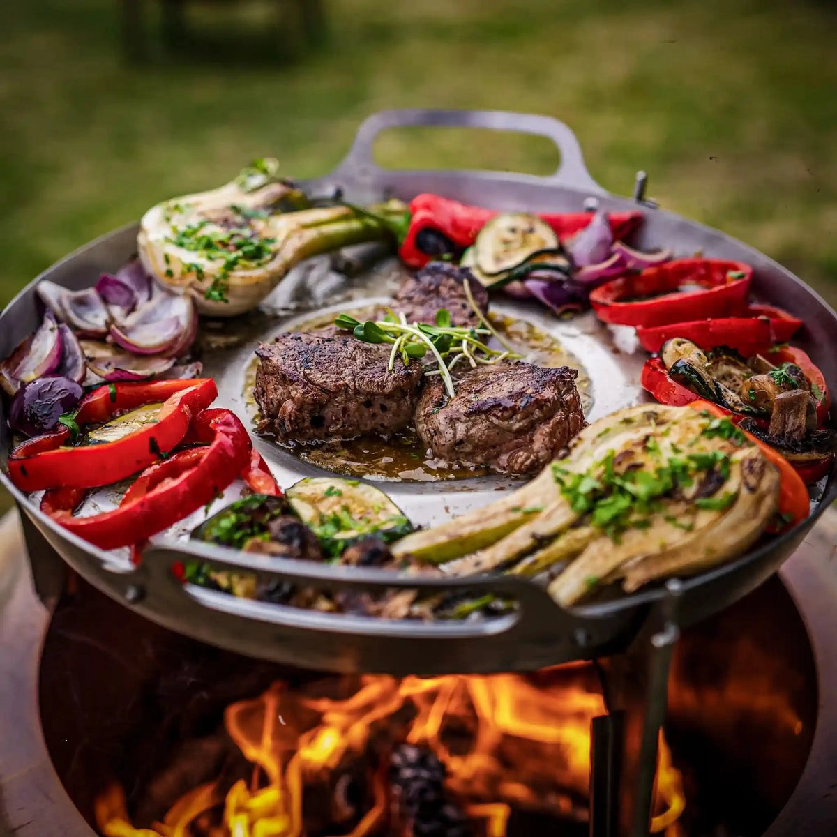Alpha 600 Grill Plate Set | Plancha-Set – Corten