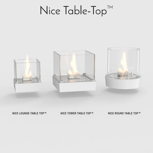 DECOFLAME Nice Round Table Top - Bio-Ethanol